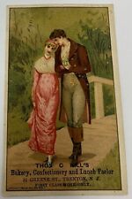Vintage Thos C Hill's Bakery Confectionery Victorian Trade Card Trent picture