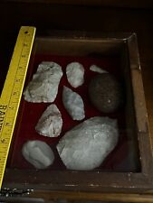 Shadow Box Of Ancient Native American Artifacts From Missouri, USA picture