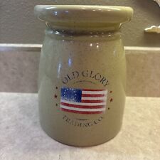 Country Crock USA Flag Old Glory Trading Co. Speckled Houston Harvest ￼EUC picture