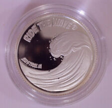 Ride The Wave 1/10oz Silver Proof Like Coin *FREE Next Day Post* Surfing picture