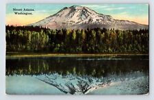 Postcard Washington Mt Adams WA Reflection Landscape 1910s Unposted Divided Back picture