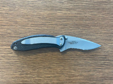 KERSHAW SCALLION 1620ST ASSISTED OPEN KNIFE LINER LOCK SERRATED BLADE picture