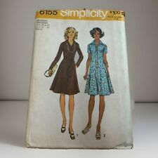 Vtg 1970s Simplicity Slimming Shift Dress Sewing 6155 Size 40/42 Bust 44/46 B picture