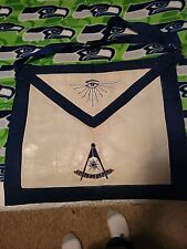 1982 Masonic Leather Past Master Apron - Identified Original Owner - Very Good picture