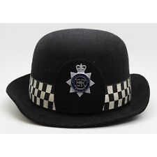 New Obsolete Superb British METROPOLITAN POLICE Female (WPC) Bowler Black hat picture