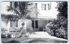1958 STANTON HOTEL ST PETERSBURG FLORIDA TROPICAL PATIO EXTERIOR VIEW POSTCARD picture