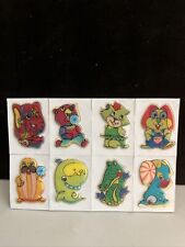 Vintage Puffy Lenticular Motion Flicker Stickers - Rare picture