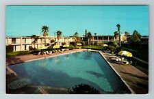 Burlingame CA- California, Burlingame Hyatt House, Pool, Vintage Postcard picture