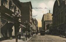 1911 San Francisco,CA O'Farrell St. Near Powell St. California Postcard 1c stamp picture