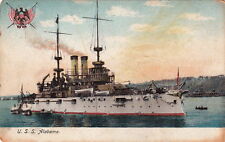 Postcard Ship USS Alabama picture