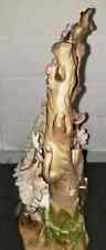 f225 Vintage Thorens Movement Ceramic Gold Trimmed Lace Ardalt Japan Musical Box picture
