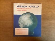 Vintage 1969 Mission Apollo NASA Official Map of the Moon By Rand McNally picture