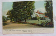 Vintage Haverhill MA Postcard John Greenleaf Whittier Rotograph 1907 Postmark picture