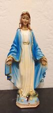 VTG 12” Our Lady of Lourdes Virgin Mary Mother  Statue. Collection. ITALY picture