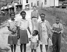 1935 African American Children, Omar, WV Vintage Old Photo 8.5