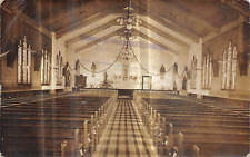 TORONTO Ohio postcard RPPC US USA Jefferson County interior church St Francis picture