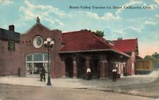 Scioto Valley Traction Co. Depot, Chillicothe, Ohio OH - 1914 Vintage Postcard picture