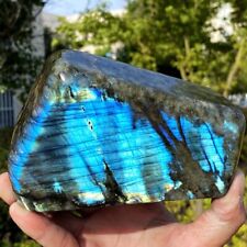 3.35LB Natural Light Labradorite Stone Quartz Crystal Spectrolite Reiki picture