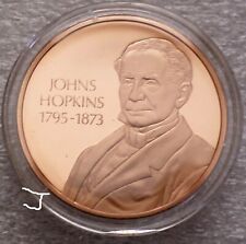 JHU Johns Hopkins University 1876-1976 Vintage Bronze Medal picture