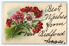 1909 Best Wishes from New Bedford Massachusetts MA Antique Postcard picture