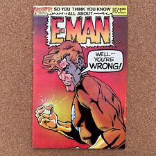 E-MAN #6 First Comics JOE STATON Fred Hembeck NICOLA CUTI Paul Kupperberg '83 FN picture