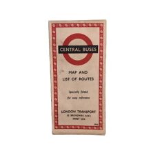 Vintage 1963 London Map And Bus Routes picture
