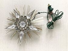 Vintage Star Tree Topper Electric Lighted 1 Bulb Burned Out picture