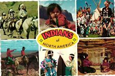 Vintage Postcard 4x6- Indians of North America UnPost 1960-80s picture