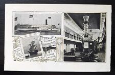 Unused Ship Steamer Plymouth Interior Grand Saloon Fall River Line UB Postcard picture
