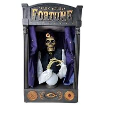 Rare Home Accents Skeleton Fortune Teller Sound Motion Activated Halloween Gemmy picture