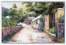 St. Georges Bermuda Postcard Street View Small Walkway c1905 Antique Unposted picture
