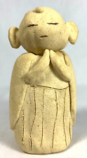 Jizo Japanese Studio Pottery Hand Made Artist Sculpture Buddhist Afterlife Guide picture