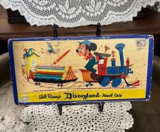 Early Disneyland Disney Mickey Mouse Train Engineer Pencil Case ~ Vintage picture