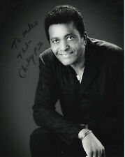 CHARLEY PRIDE HAND SIGNED 8x10 PHOTO+COA       COUNTRY MUSIC LEGEND     TO MIKE picture