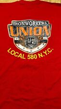 Ironworkers Local 580 New York City VINTAGE Labor Union Shirt NEW picture