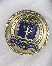 Authentic US Naval War College Newport, RI Bronze Challenge Coin  picture