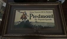 Vintage Piedmont Cigarette Framed Tobacco Baseball Card Company Sign/Ad 28”x18” picture