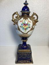 Noritake Vintage Urn Decorated in Flowers set on a Solid Base Comes Apart 2 plcs picture