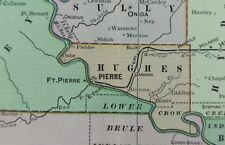 Vintage 1902 SOUTH DAKOTA Map 22