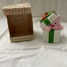 Vintage 1982 Strawberry Shortcake Pet Custard the Cat Christmas Ornament Ceramic picture