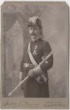 C. 1890s CABINET CARD HAYNES MAN HOLDING SWORD KNIGHTS TEMPLAR MINNEAPOLIS MINN. picture