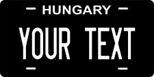 Hungary Black White Europe  Personalized License plates Auto Bike Motorcycle picture