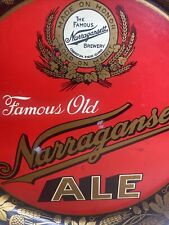 Vintage Antique Narragansett Banquet Ale Metal Beer Tray Rhode Island USA Bar picture
