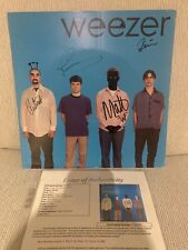 Rare Weezer Signed Blue Album Album Flat - Original Artwork JSA Certified  picture