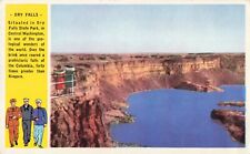 Dry Falls WA Washington, State Park, Columbia River, Vintage Postcard picture