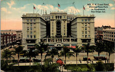 Vtg 1915 US Grant Hotel Plaza Park San Diego California CA Antique Postcard picture