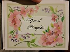 Vintage Greeting Card 1990s Made In USA Special Thoughts Flowers Floral picture