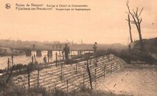 Vintage Postcard 1910s Redan de Nieuport Barrage Chemin de Communication Belgium picture