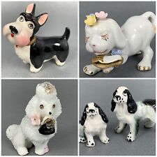 Vintage Dog Figurines Anthropomorphic Poodle Spaniels Japan & Unbranded Small picture