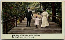 And Shall Bring Them Close Together, So They'll Ever Care, Family, Postcard picture